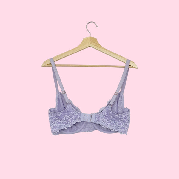 SAVAGE X FENTY LAVENDER LACE BRA (36DD)