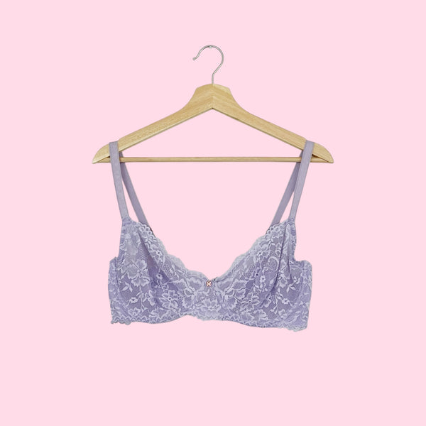 SAVAGE X FENTY LAVENDER LACE BRA (36DD)