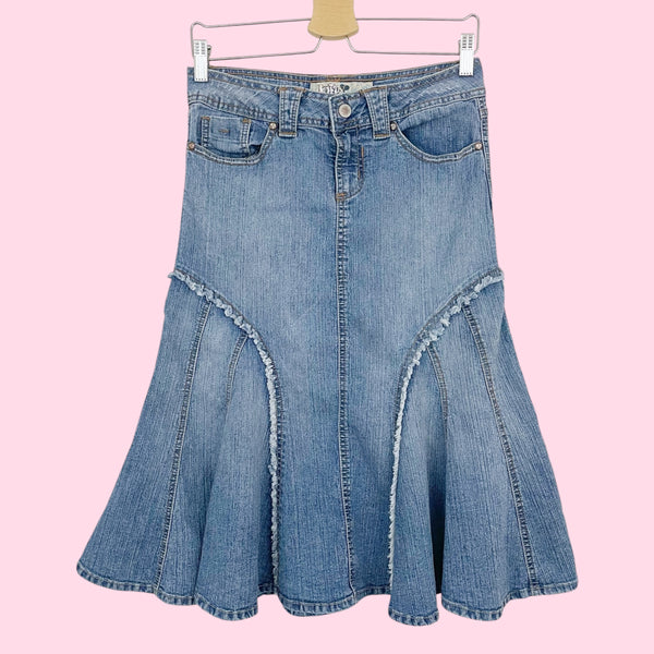 Y2K JOLT DENIM PANELED MIDI SKIRT (3)