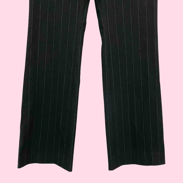 EMBROIDERED PINSTRIPE OFFICE SIREN PANTS (2)