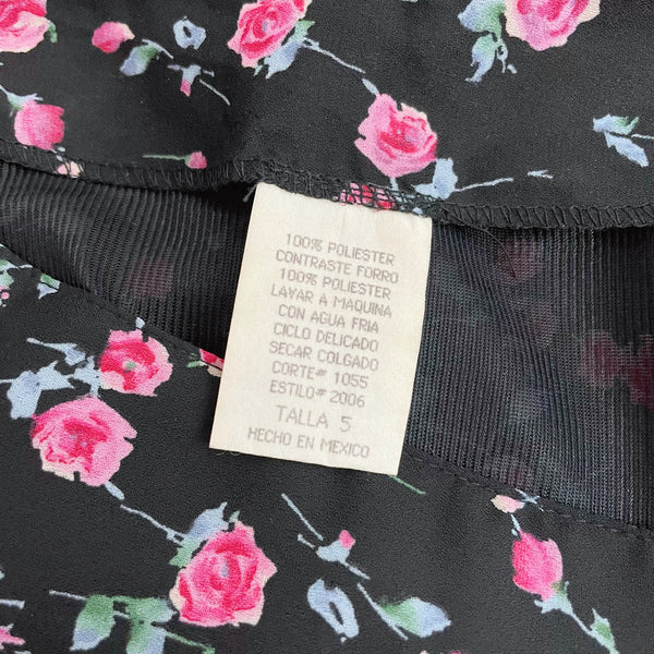 BLACK FLORAL MINI SKIRT (24)