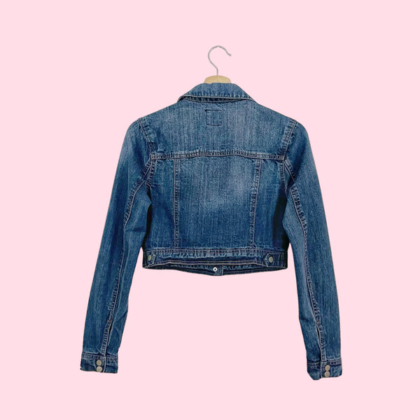CROPPED DENIM JACKET (S)