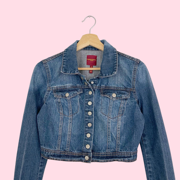 CROPPED DENIM JACKET (S)