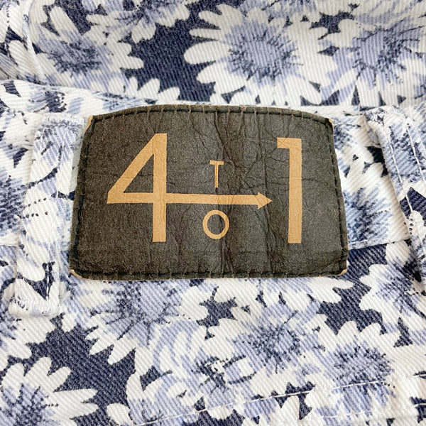 FLORAL PRINT DENIM SHORTS (25)