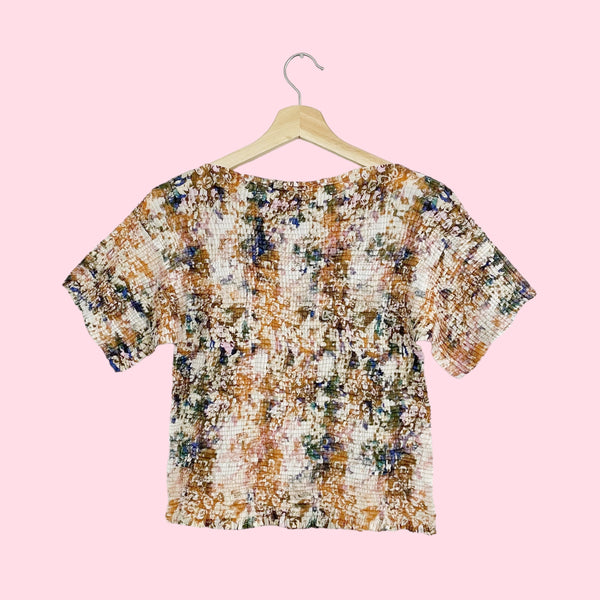ISSEY MIYAKE PRINTED PLEATED TOP (S/M)