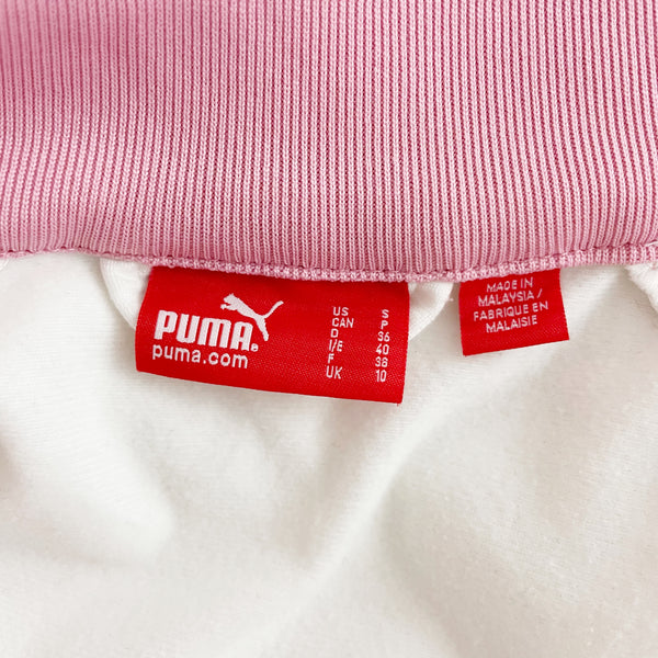Y2K PUMA WHITE + PINK TRACK JACKET (S)