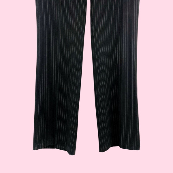 BLACK + PINK PINSTRIPE OFFICE PANTS (9)