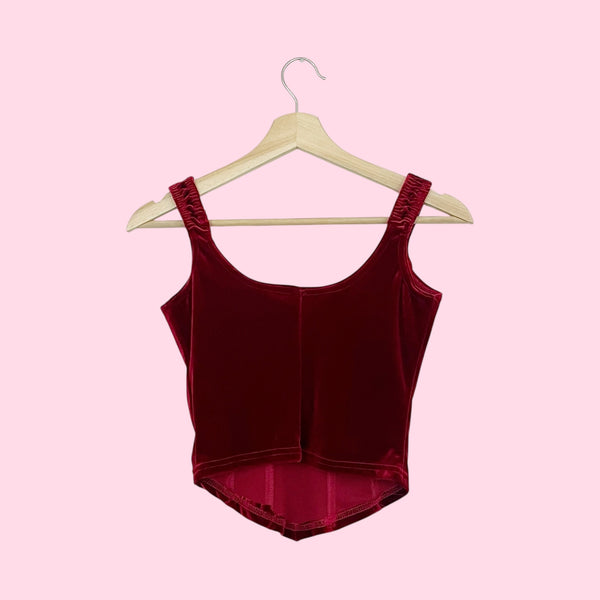FREDERICK'S RED VELVET TANK (XS/S)
