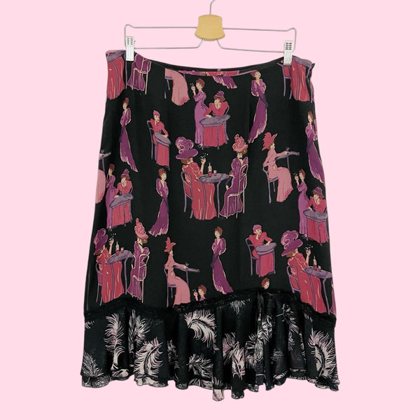 SILK NOVELTY PRINT MIDI SKIRT (16)