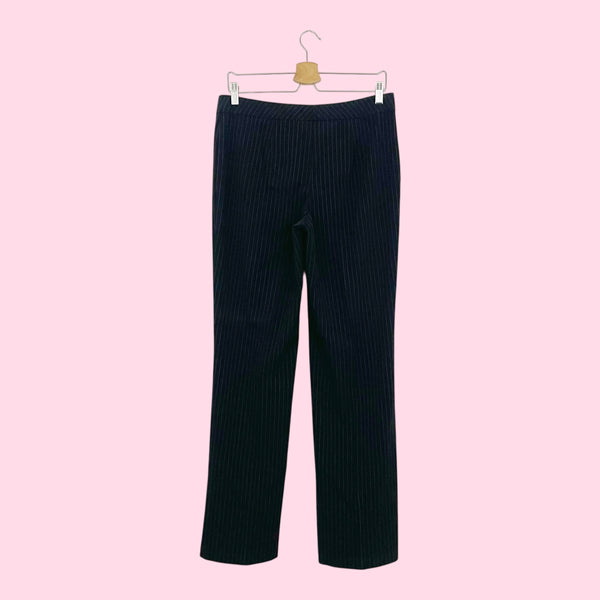 BLACK + PINK PINSTRIPE OFFICE PANTS (9)