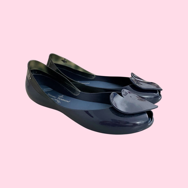 MELISSA X VIVIENNE WESTWOOD HEART FLATS (8)