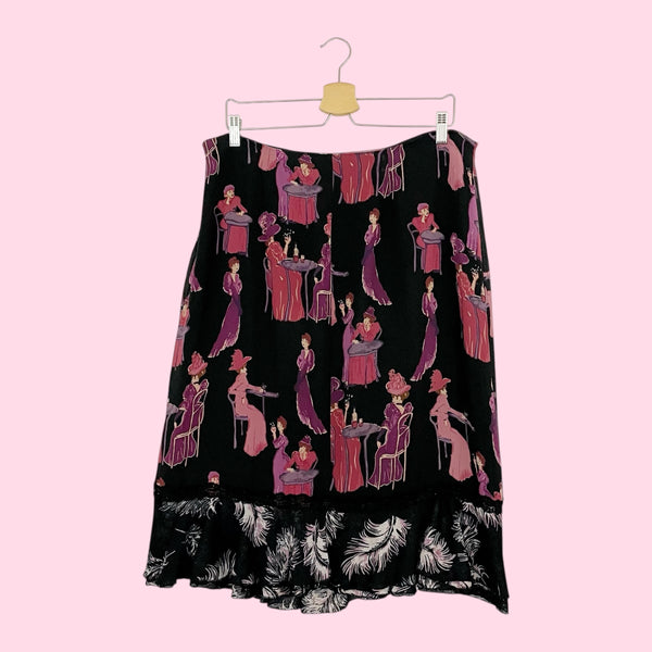 SILK NOVELTY PRINT MIDI SKIRT (16)