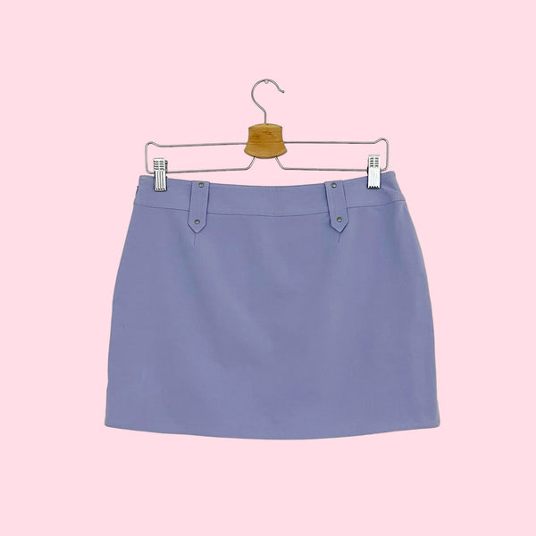 LAVENDER MINI SKIRT W/ POCKETS (4)