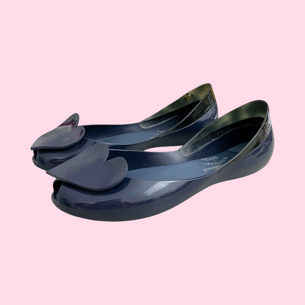 MELISSA X VIVIENNE WESTWOOD HEART FLATS (8)