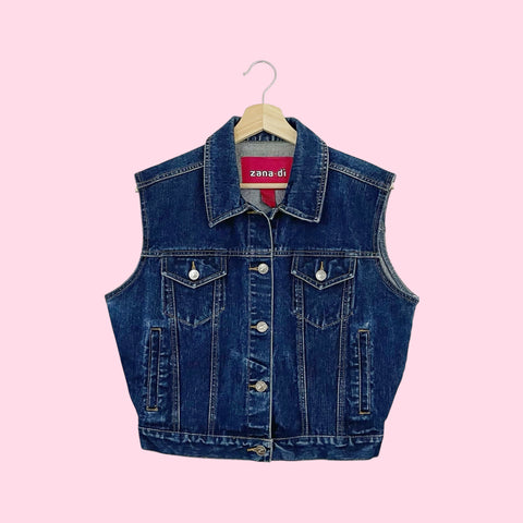 ZANA DI DARK DENIM VEST (M/L)