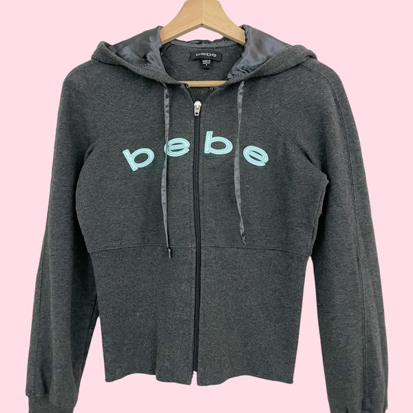 BEBE GRAY HOODIE (S)