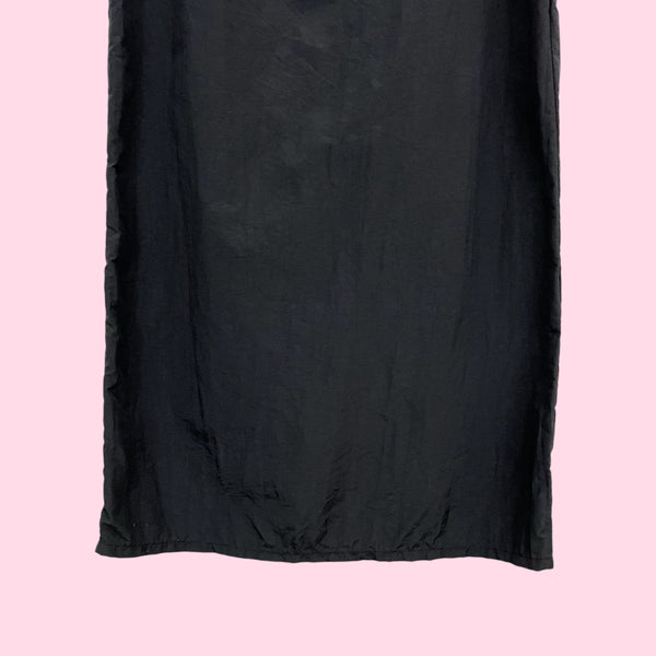 BLACK NYLON UTILITY SKIRT (28)