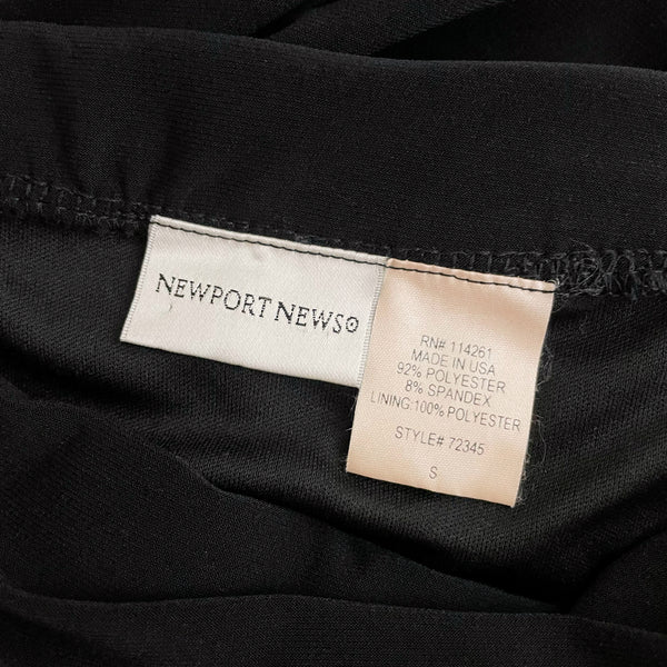 BLACK RUCHED STRAPLESS JUMPSUIT (S)