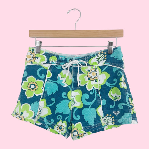 Y2K Roxy Floral Boardshorts (S)