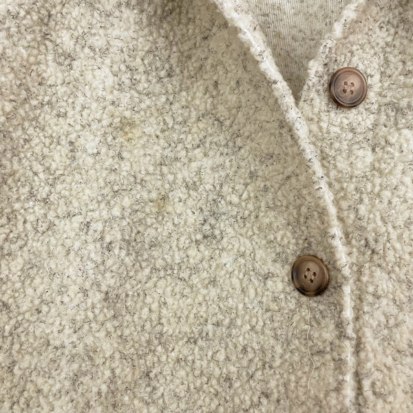 OATMEAL FLEECE SHIRT JACKET (XL)