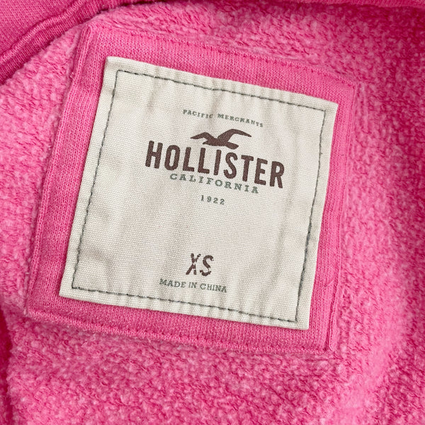Y2K PINK HOLLISTER ZIP UP HOODIE (XS)