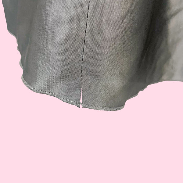 BEBE SILVER SILK MERMAID SKIRT (2/4)