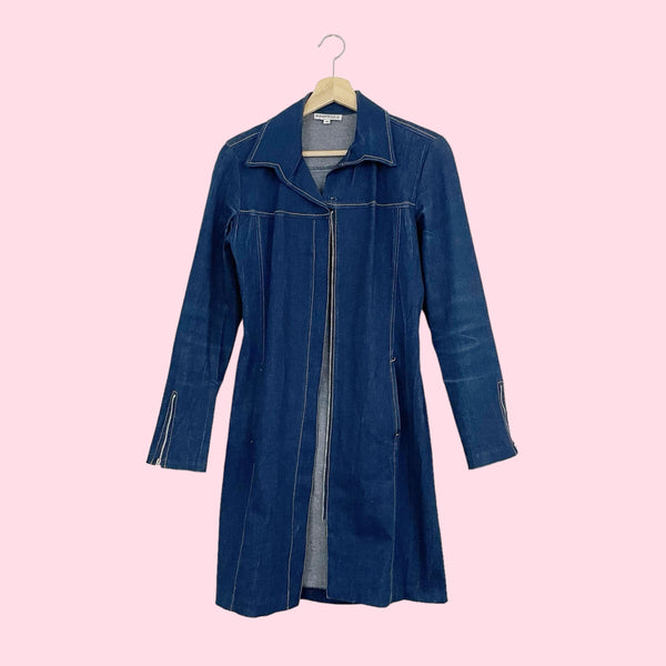 RAMPAGE DARK DENIM JACKET DRESS (S/M)