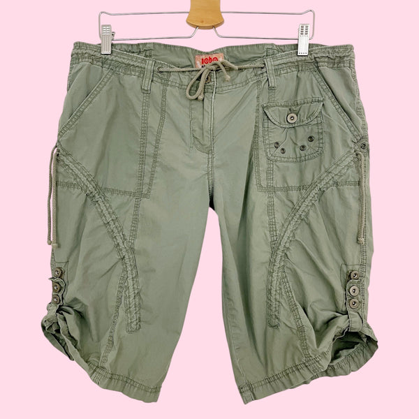 Y2K Green Utility Shorts (18)