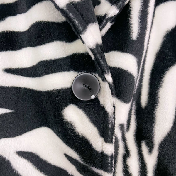 ZEBRA FAUX FUR JACKET (S/M)