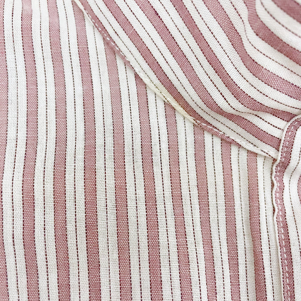 80S STRIPED LEG OF MUTTON SLEEVE BLOUSE (M)