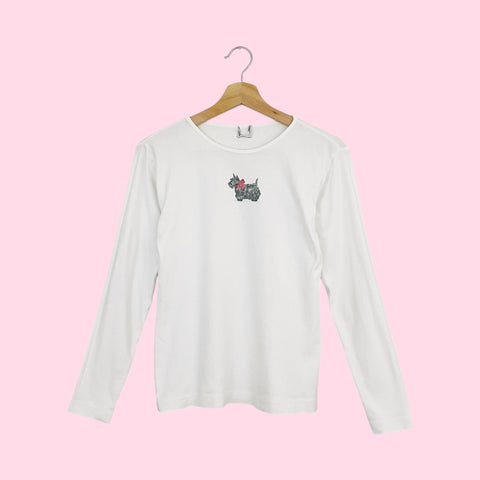 SCOTTY DOG LONG SLEEVE TEE (M/L)