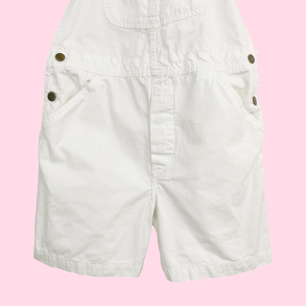 VINTAGE LEE WHITE OVERALLS (S/M)