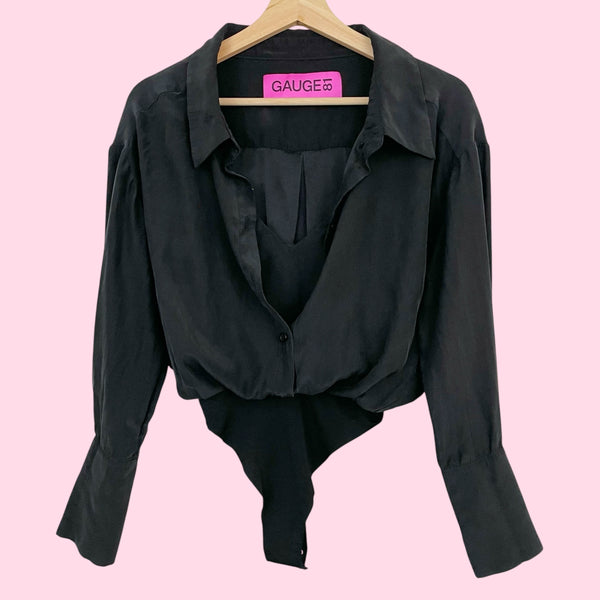 GAUGE81 BLACK KURA BODYSUIT (XS)