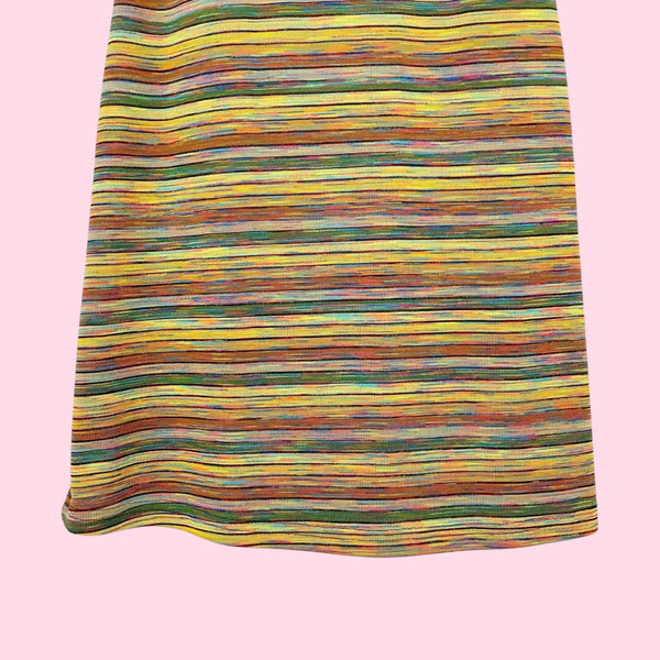 90S SPACE DYE KNIT MINI DRESS (S/M)