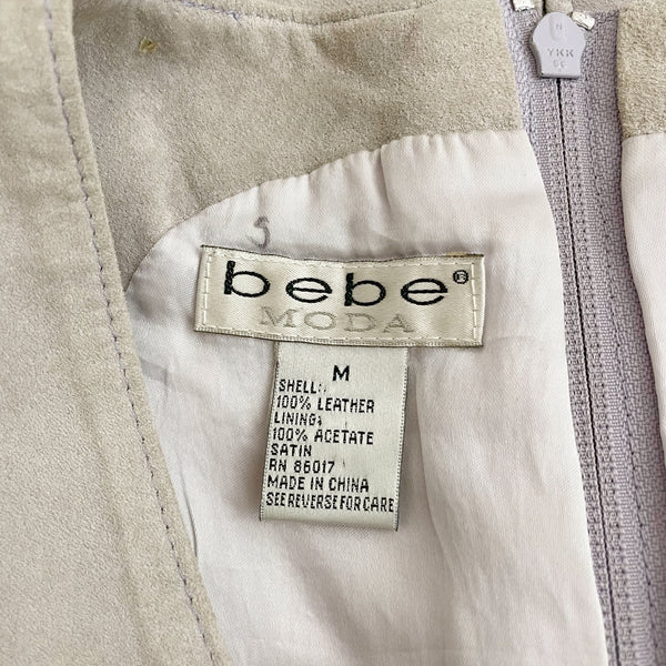 BEBE GRAY SUEDE TANK TOP (S)