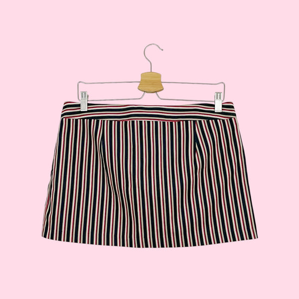 MULTICOLOR STRIPED MINI SKIRT (10)