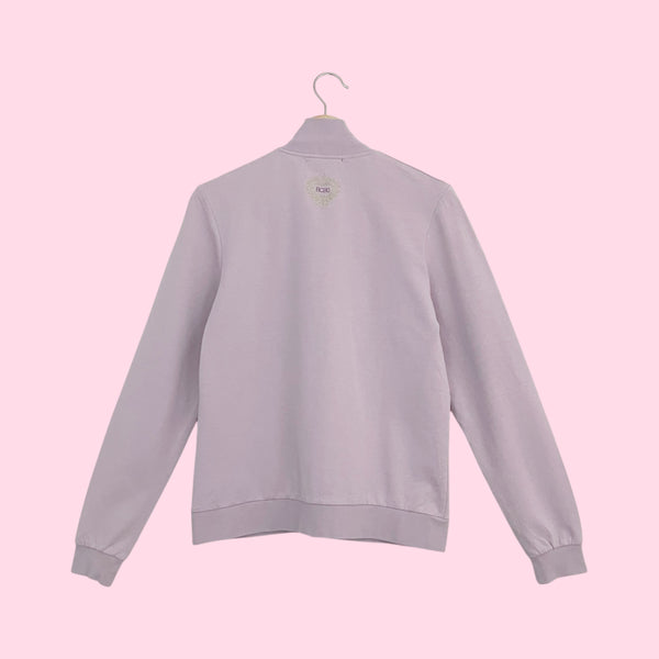 Y2K BCBG Lavender Embroidered Track Jacket (L)