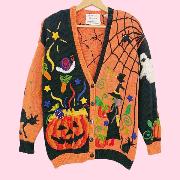 90S HALLOWEEN NOVELTY CARDIGAN (S)
