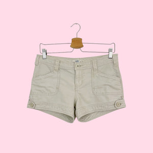 Y2K BEIGE LOW RISE SHORTS (5)