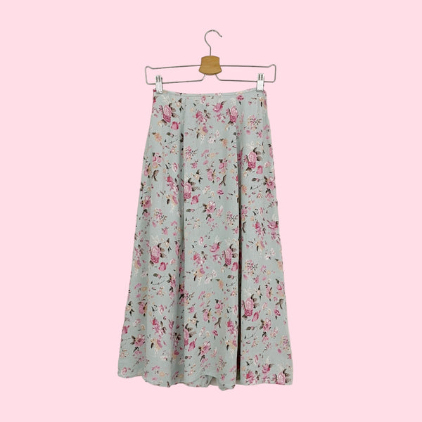 FLORAL BUTTON UP MIDI SKIRT (25)