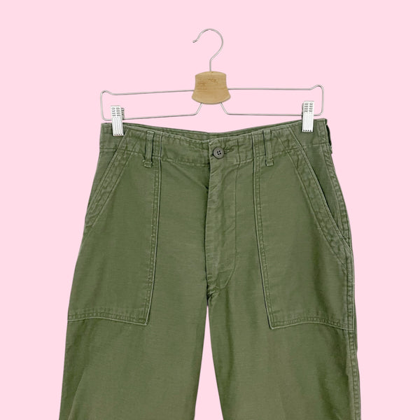 70S OG-107 GREEN MILITARY FATIGUE PANTS (29)