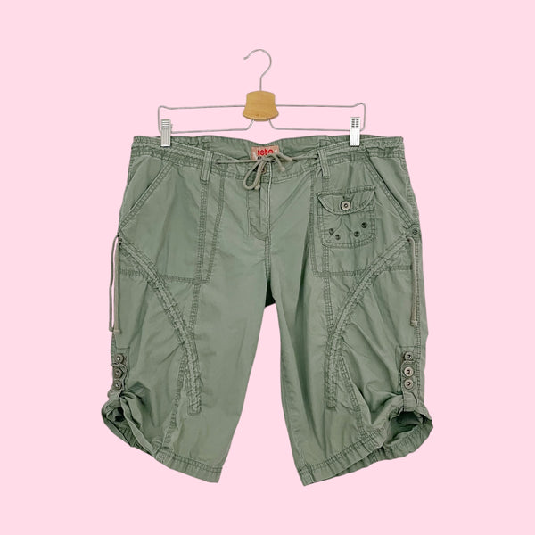 Y2K Green Utility Shorts (18)