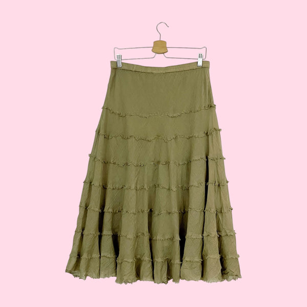TIERED MAXI SKIRT (XL)