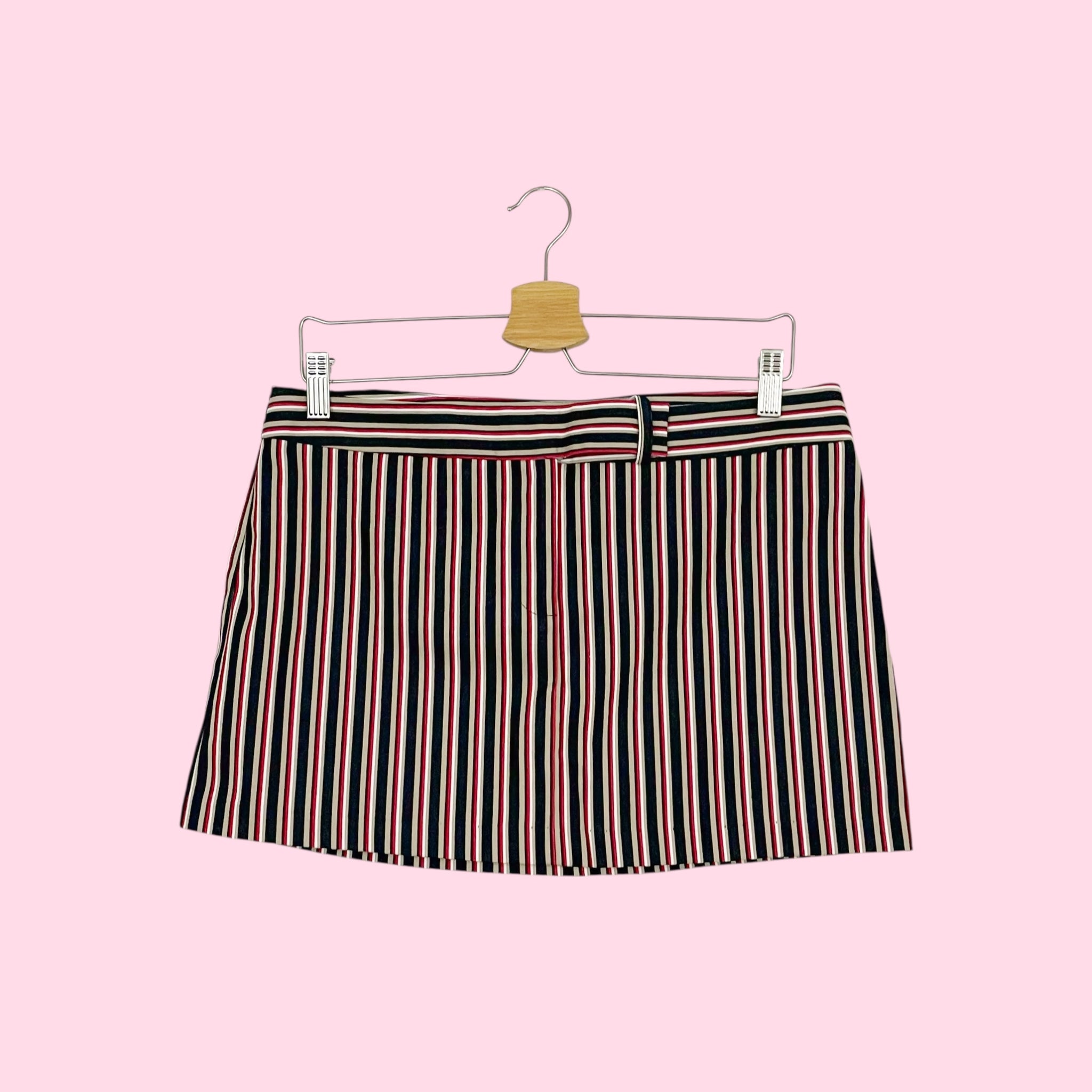 MULTICOLOR STRIPED MINI SKIRT (10)