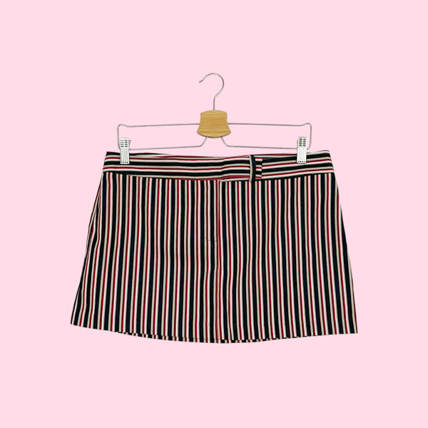MULTICOLOR STRIPED MINI SKIRT (10)