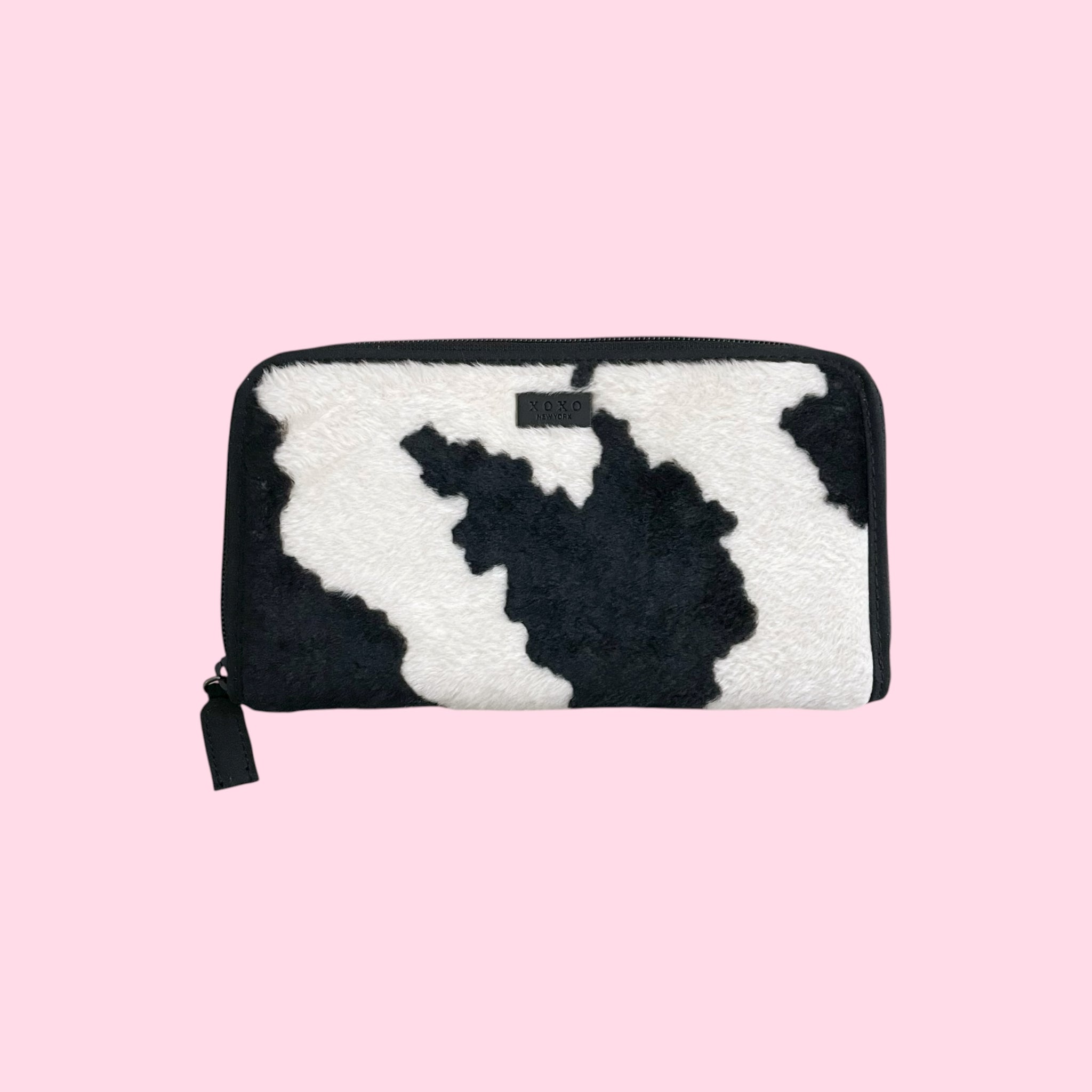 XOXO FUZZY COW WALLET