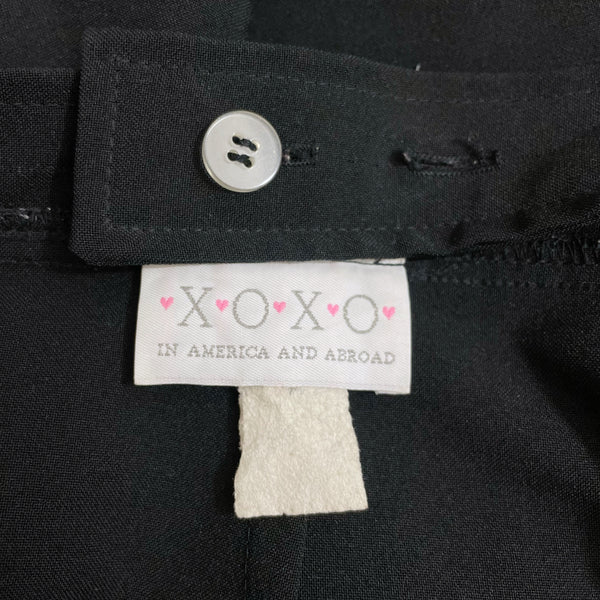 90S XOXO BLACK OVERALL SHORTS (M)