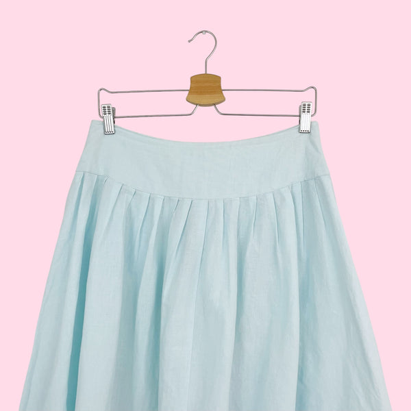 80S LIGHT BLUE FULL SKIRT (29)