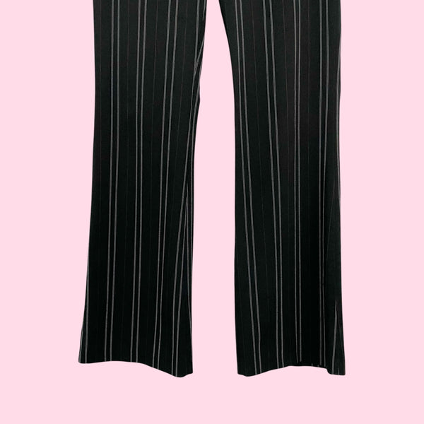 LOW RISE PINSTRIPE OFFICE SIREN PANTS (S)