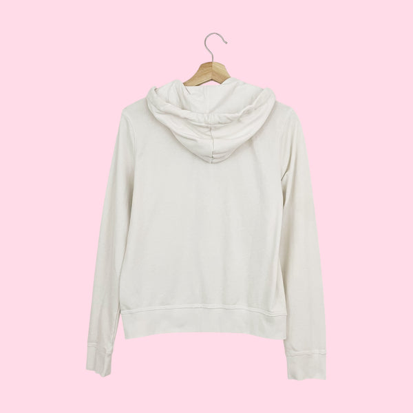 Y2K AEROPOSTALE SEQUINS LOGO ZIP UP HOODIE (M)